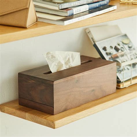 walnut box metal|walnut tissue box.